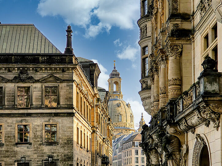 Altstadt in Dresden.